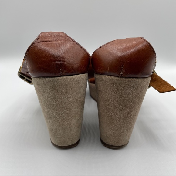 J. Crew Suede Platform Sandals Size 7 - Picture 3 of 5